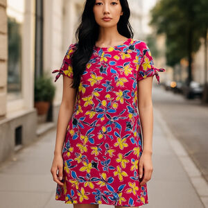 Banana Republic Factory Women's Dress Size S Floral Beach Hawaiian Summer